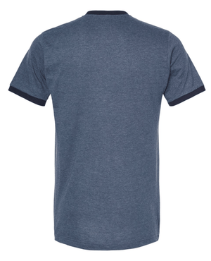 Custom Apparel - Screen Printing - Bennett Woods - Tultex - Unisex Fine Jersey Ringer T-Shirt - Bennett Woods - 14035