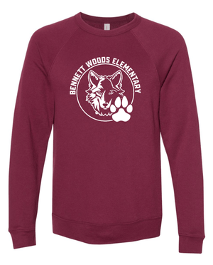 Custom Apparel - Screen Printing - Bennett Woods - Unisex Maroon Sweatshirt - Bennett Woods Fall 2022