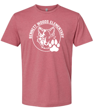 Custom Apparel - Screen Printing - Bennett Woods - Unisex Mauve T-Shirt - Bennett Woods - 14035