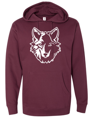 Custom Apparel - Screen Printing - Bennett Woods - Unisex Wolf Hoodie - Bennett Woods Winter 2022