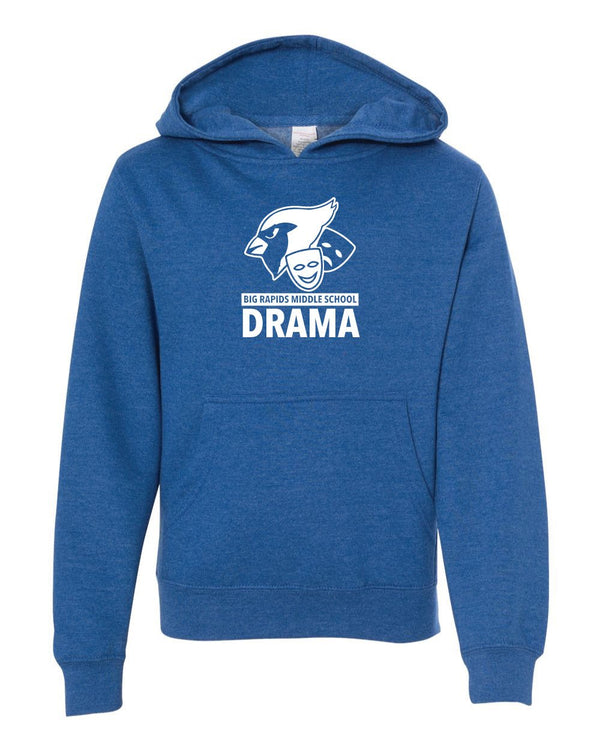 Custom Apparel - Screen Printing - Big Rapids Drama Youth Hoodie - Hoodie - Big Rapids Middle School