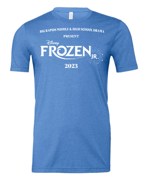 Custom Apparel - Screen Printing - Big Rapids Middle School Frozen JR. – Unisex T-Shirt - BRMS Drama Frozen 2023
