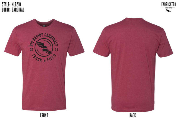 Custom Apparel - Screen Printing - Big Rapids Middle School T&F - Unisex T-shirt - Shirt - Big Rapids Middle School