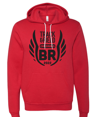 Custom Apparel - Screen Printing - Big Rapids Track & Field Adult Hoodie - Big Rapids Middle School Track & Field