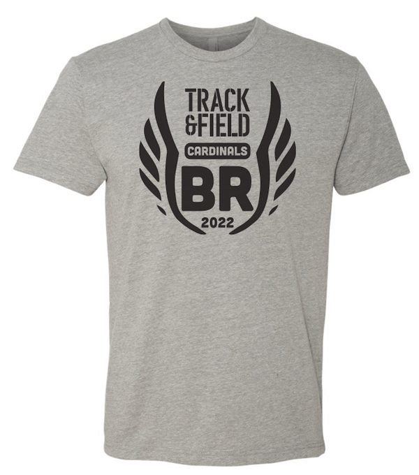 Custom Apparel - Screen Printing - Big Rapids Track & Field Adult T-shirt - Big Rapids Middle School Track & Field