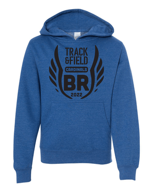 Custom Apparel - Screen Printing - Big Rapids Track & Field Youth Hoodie - Big Rapids Middle School Track & Field