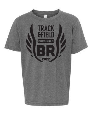 Custom Apparel - Screen Printing - Big Rapids Track & Field Youth T-shirt - Big Rapids Middle School Track & Field