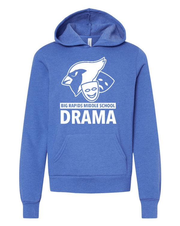 Custom Apparel - Screen Printing - BR Peter Pan - BRMS Drama Club Unisex Hoodie - Blue - BR Peter Pan
