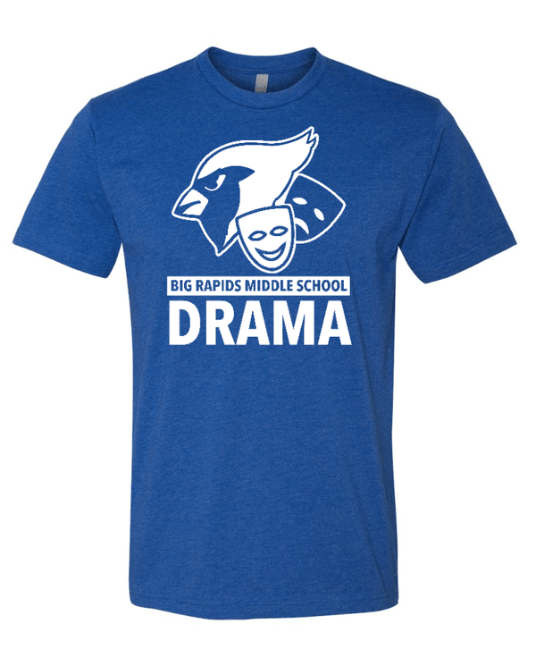 Custom Apparel - Screen Printing - BR Peter Pan - BRMS Drama Club Unisex T-Shirt - Blue - BR Peter Pan