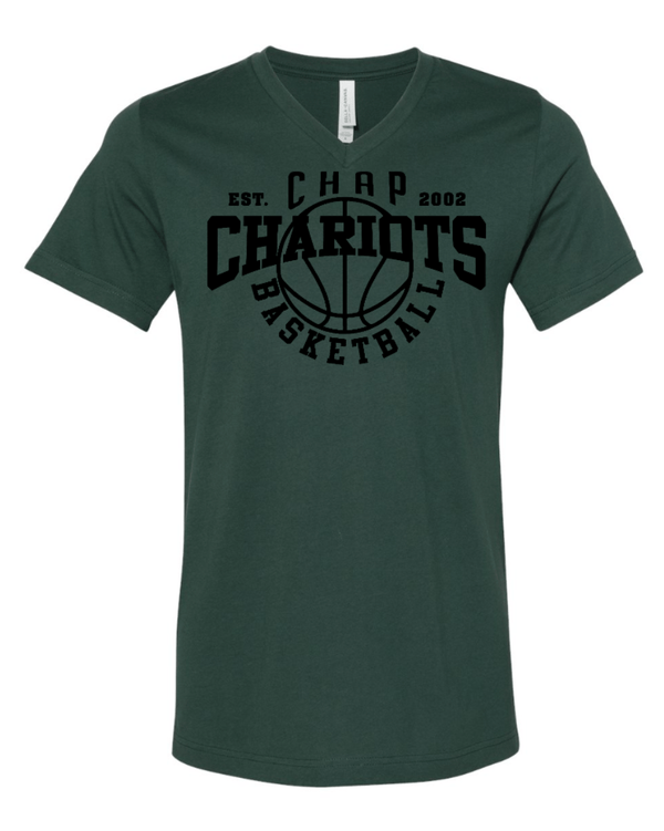 Custom Apparel - Screen Printing - CHAP Basketball - V - neck T-shirt - CHAP Basketball 2022