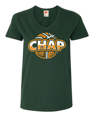 Custom Apparel - Screen Printing - CHAP Vintage Women's V - Neck T-Shirt - V - neck T-shirt - CHAP