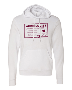 Custom Apparel - Screen Printing - CMU Audiology Definition - Unisex Hoodie - Hoodie - Central Michigan University - Audiology