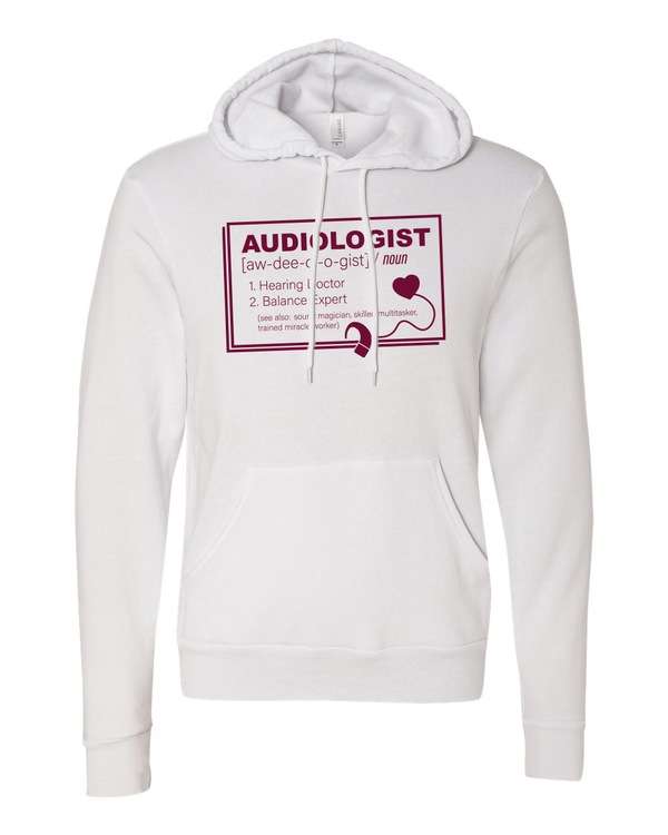 Custom Apparel - Screen Printing - CMU Audiology Definition - Unisex Hoodie - Hoodie - Central Michigan University - Audiology
