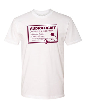 Custom Apparel - Screen Printing - CMU Audiology Definition - Unisex T-Shirt - T-Shirt - Central Michigan University - Audiology