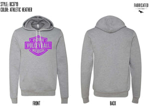 Custom Apparel - Screen Printing - Core Volleyball - Gray Hoodie Re - order - hoodie - Core Volleyball