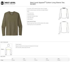 Custom Apparel - Screen Printing - Creston Run Group - LS Unisex T-shirt - Creston Run Group