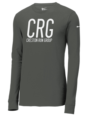 Custom Apparel - Screen Printing - Creston Run Group - Nike LS Unisex Performance T-shirt - Long Sleeve T-Shirt - Creston Run Group