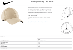 Custom Apparel - Screen Printing - Creston Run Group - Nike Performance Hat - Hat - Creston Run Group