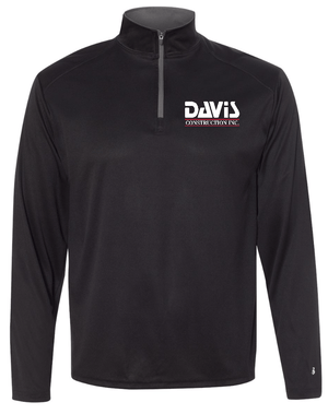 Custom Apparel - Screen Printing - Davis Construction - 1/4 zip - Davis Construction