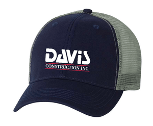 Custom Apparel - Screen Printing - Davis Construction - Cap - Davis Construction