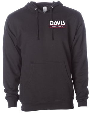 Custom Apparel - Screen Printing - Davis Construction - Hoodie - Davis Construction