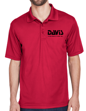Custom Apparel - Screen Printing - Davis Construction - Men's Polo - Davis Construction