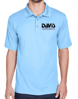 Custom Apparel - Screen Printing - Davis Construction - Men's Polo - Davis Construction