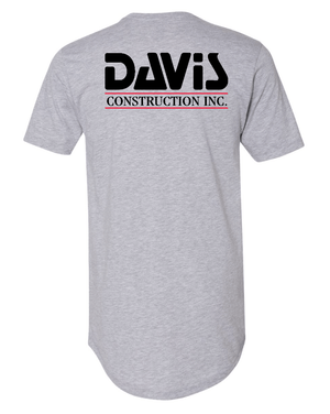 Custom Apparel - Screen Printing - Davis Construction - Unisex T-shirt Tall - Davis Construction