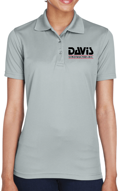 Custom Apparel - Screen Printing - Davis Construction - Women's Polo - Davis Construction