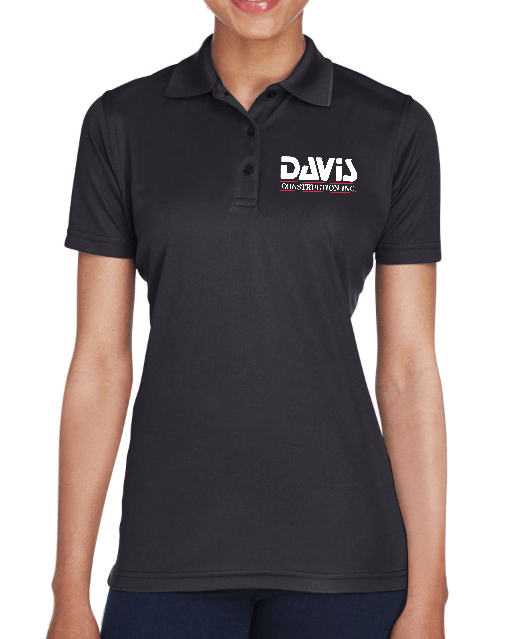 Custom Apparel - Screen Printing - Davis Construction - Women's Polo - Davis Construction