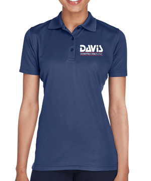 Custom Apparel - Screen Printing - Davis Construction - Women's Polo - Davis Construction