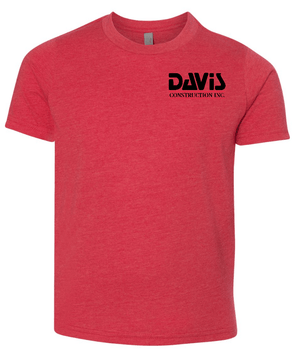 Custom Apparel - Screen Printing - Davis Construction - Youth T-shirt - Davis Construction