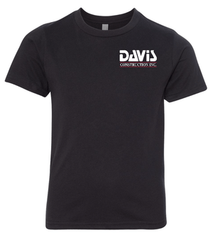 Custom Apparel - Screen Printing - Davis Construction - Youth T-shirt - Davis Construction