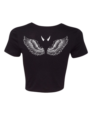 Custom Apparel - Screen Printing - Dawg House - Fallen Angel Crop Top - Crop Top - Team Dawg House