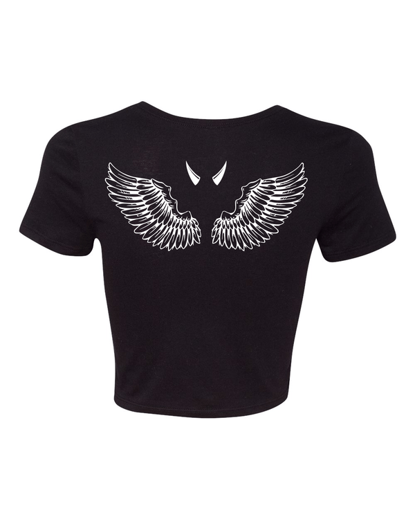 Custom Apparel - Screen Printing - Dawg House - Fallen Angel Crop Top - Crop Top - Team Dawg House