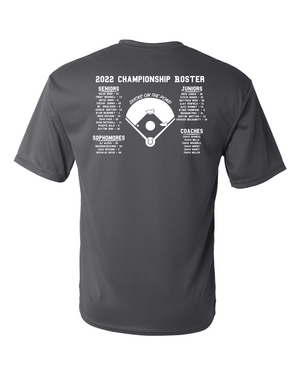 Custom Apparel - Screen Printing - DeWitt Baseball - Diamond Classic Champions 2022 Performance T-shirt - DeWitt Baseball DC