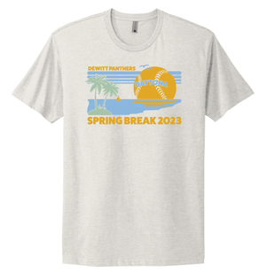 Custom Apparel - Screen Printing - DeWitt Baseball SB 2023 - Beach Unisex T-shirt - T-Shirt - DeWitt Baseball SB 2023
