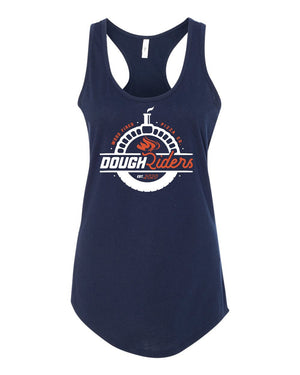 Custom Apparel - Screen Printing - Dough Riders - Midnight Navy Women's Racerback Tank Top - Dough Riders