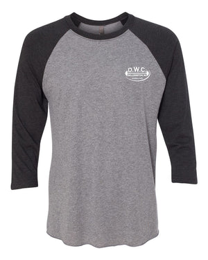 Custom Apparel - Screen Printing - DWC - Classic Baseball 3/4 Sleeve TShirt - 3/4 Baseball Shirt - DWC