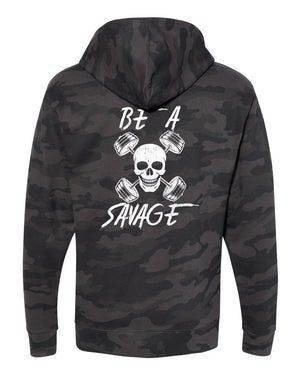 Custom Apparel - Screen Printing - DWC - Savage Black Camo Hoodie - Hoodie - DWC