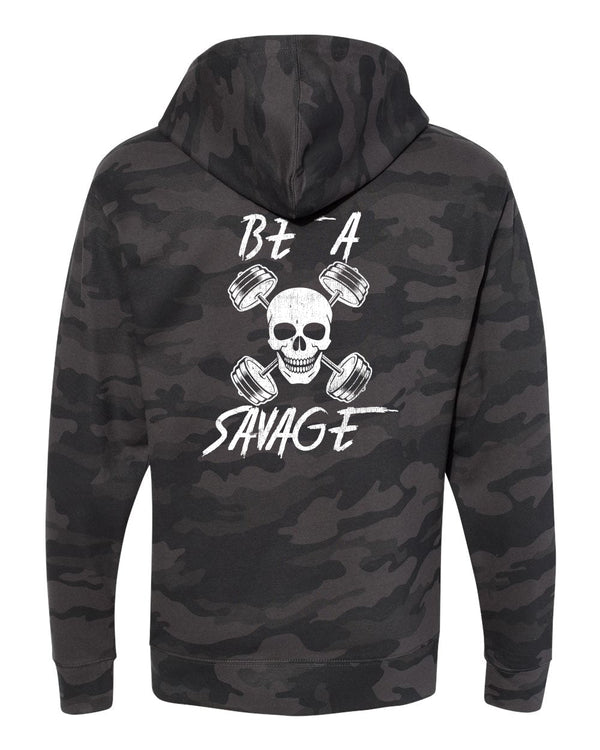Custom Apparel - Screen Printing - DWC - Savage Black Camo Hoodie - Hoodie - DWC