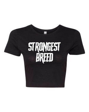 Custom Apparel - Screen Printing - DWC - Strongest Breed Crop Top - Crop Top - DWC