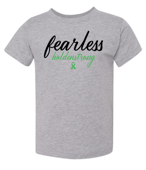 Custom Apparel - Screen Printing - Fearless Fundraiser – Unisex Toddler T-Shirt - Fearless Holdenstrong 2023