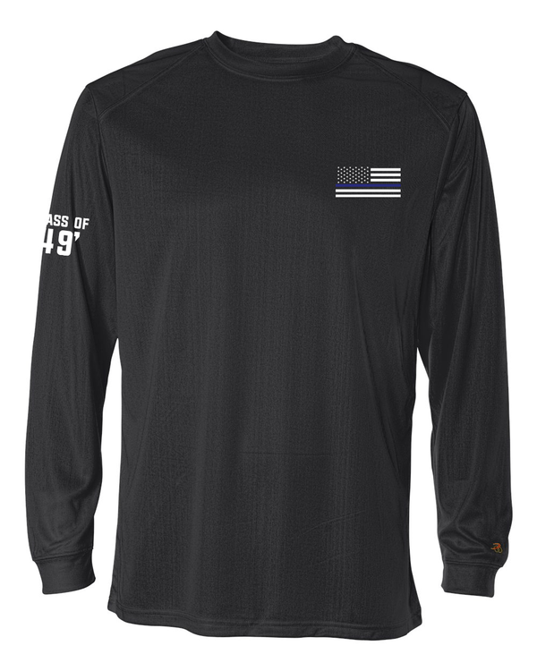 Custom Apparel - Screen Printing - Ferris State LEA - Performance LS T-shirt - Long Sleeve T-Shirt - Ferris State Law Enforcement Academy