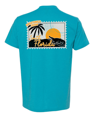 Custom Apparel - Screen Printing - Greetings from Florida - Unisex T-Shirt - Greetings from Florida