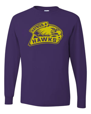 Custom Apparel - Screen Printing - Haynor Hawks - Deep Purple Long Sleeve - Long Sleeve - Haynor Hawks