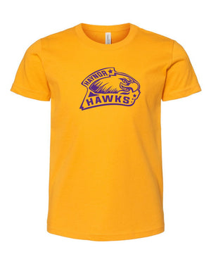 Custom Apparel - Screen Printing - Haynor Hawks T-shirt (Yellow) - Haynor Hawks