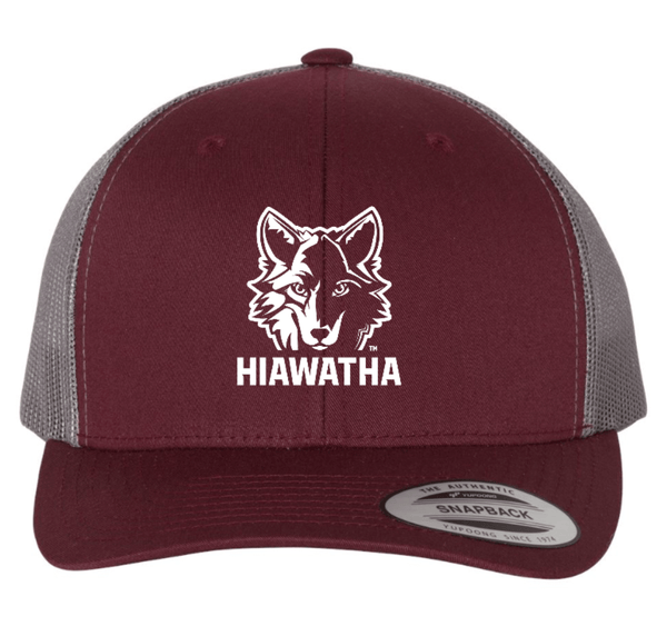 Custom Apparel - Screen Printing - Hiawatha PTO - Yp Classics - Six - Panel Retro Trucker Cap - Embroidered - Hiawatha PTO