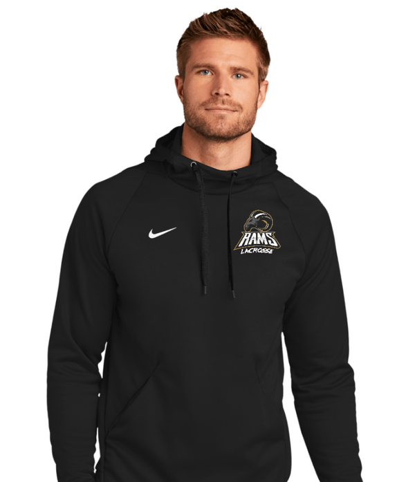 Custom Apparel - Screen Printing - Holt LAX – Nike - Therma - FIT Pullover Fleece Hoodie - Holt Lacrosse 2023