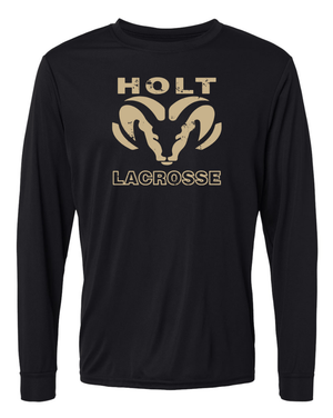 Custom Apparel - Screen Printing - Holt LAX – Performance Long Sleeve T-Shirt - Holt Lacrosse 2023